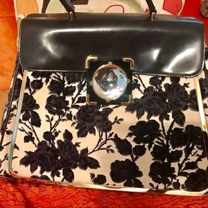 Tory Burch Large Floral Satchel Bag